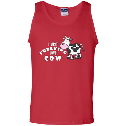 I Just Freaking Love Cow Shirt Red