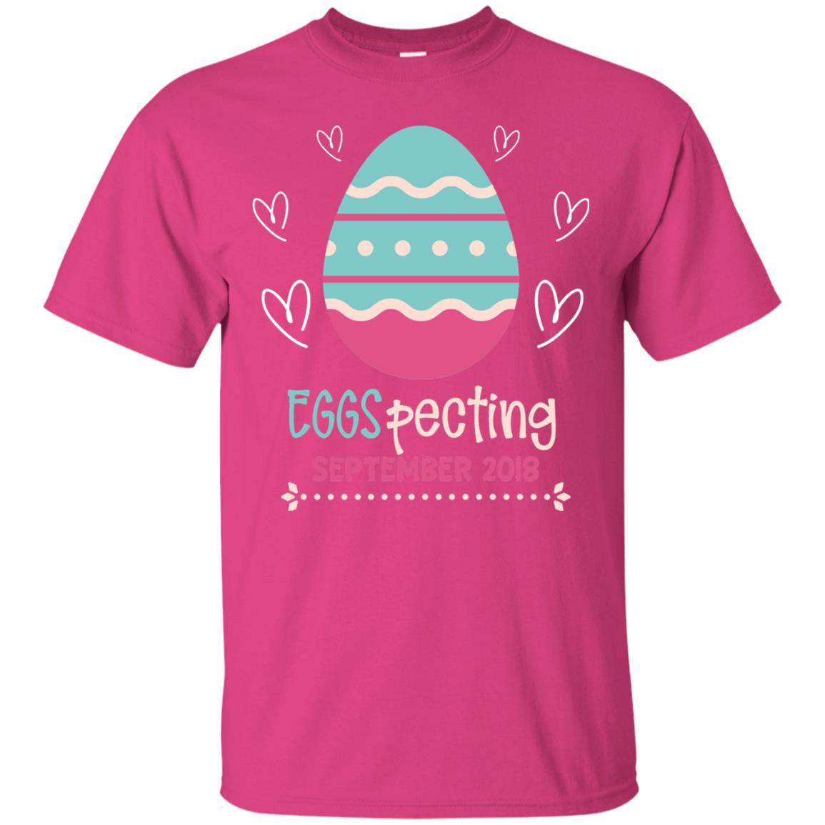 Easter Pregnancy Announcement Shirt Eggspecting September 2018 Heliconia