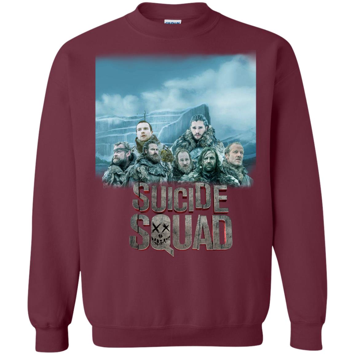 Suicide Squad Game Of Thrones Version T-shirt Maroon