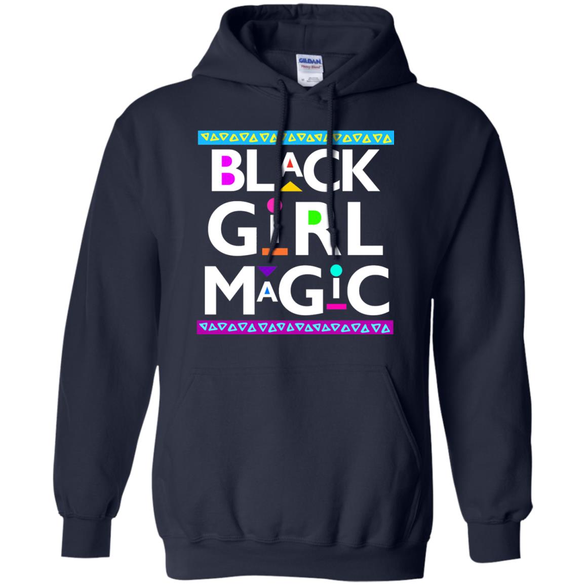 Black Girl Magic T-shirt Women_s Black History Navy