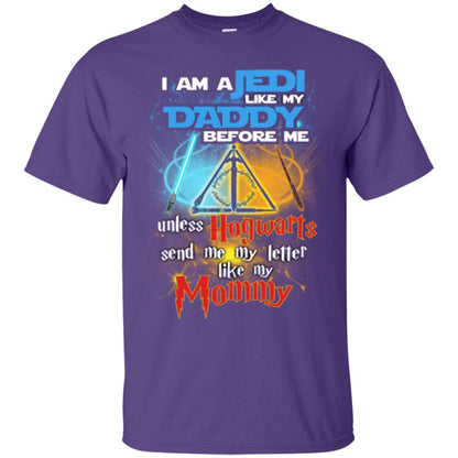 I Am A Jedi Like My Daddy Before Me Unless Hogwarts Send Me My Letter Like My Mommy Funny Hary Potter Fan T-shirtG200 Gildan Ultra Cotton T-Shirt