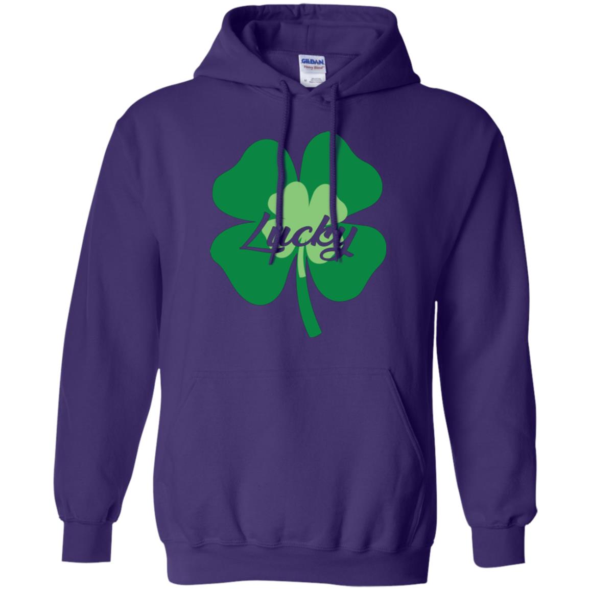 Saint Patrick's Day T-shirt Lucky Leprechaun Purple