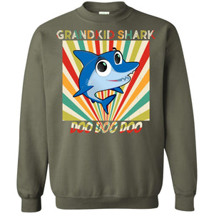 Grandkids Shark Doo Doo Doo Family Shark Gift ShirtG180 Gildan Crewneck Pullover Sweatshirt 8 oz.