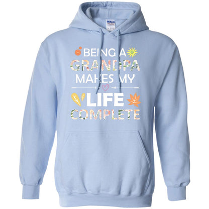 Being A Grandpa Make My Life Complete Parent_s Day Shirt For Grandfather Light Blue