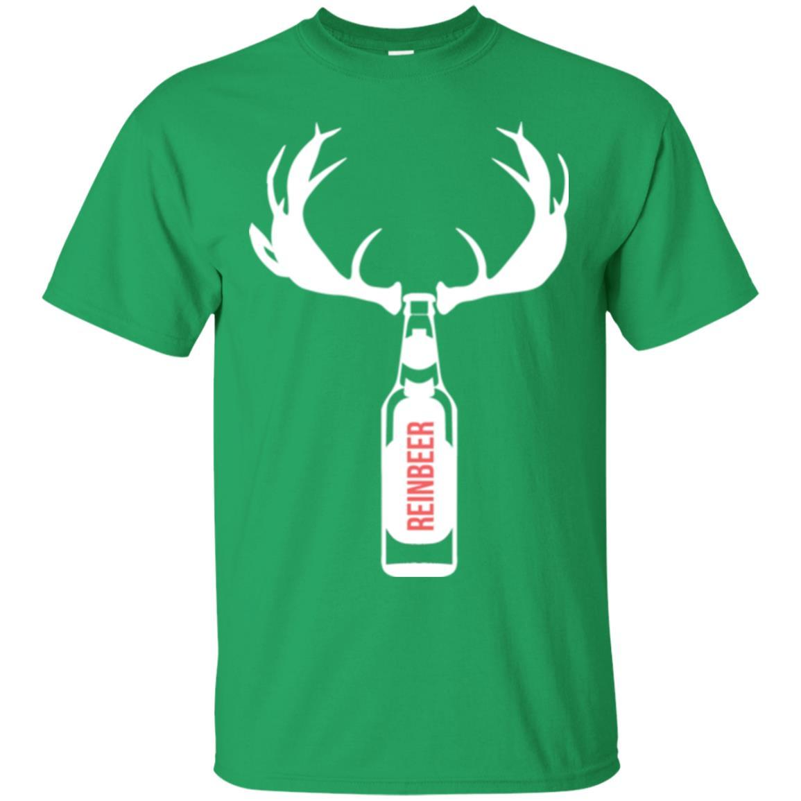 Christmas T-shirt Funny Christmas Reinbeer Irish Green