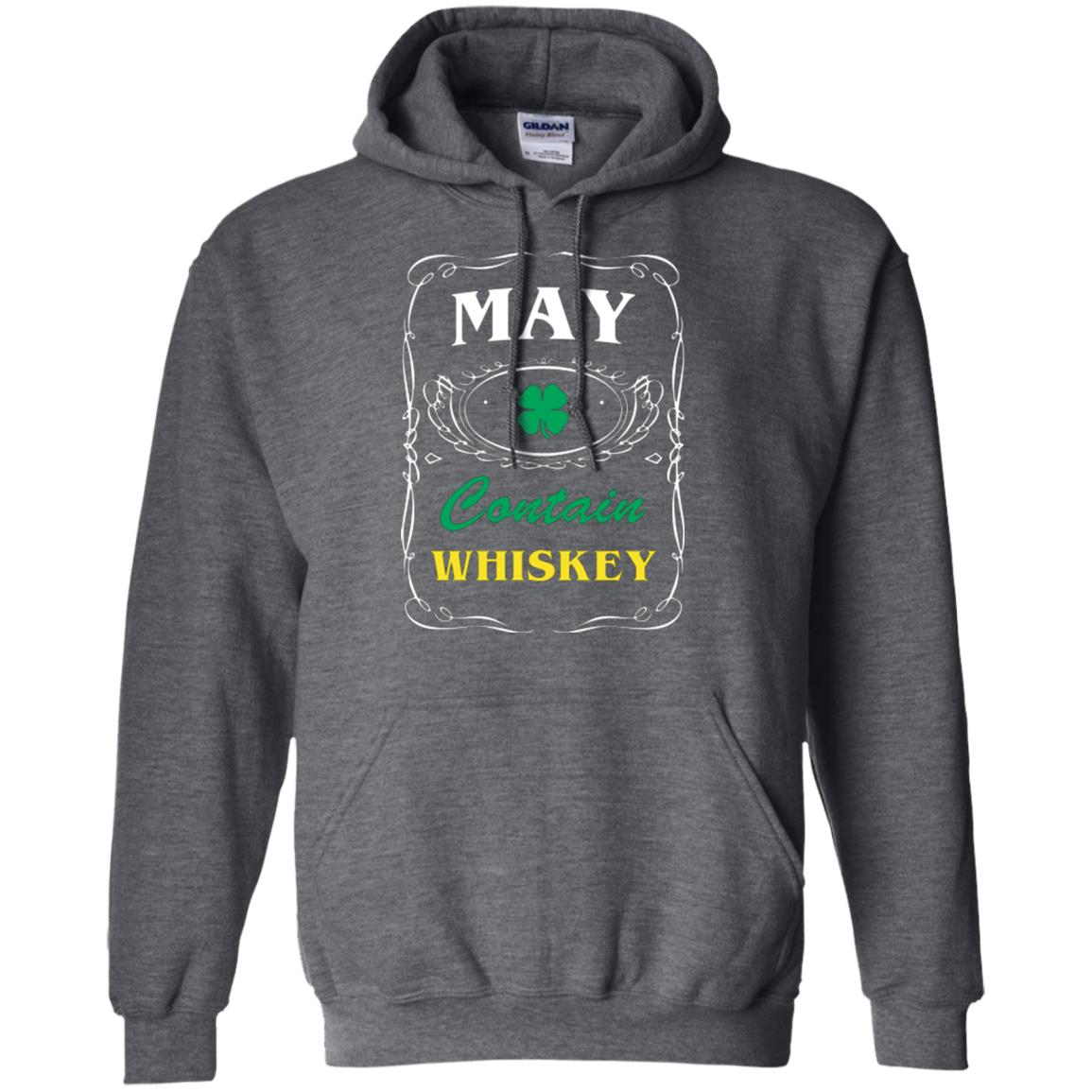 Saint Patrick's Day T-shirt May Contain Whiskey Dark Heather
