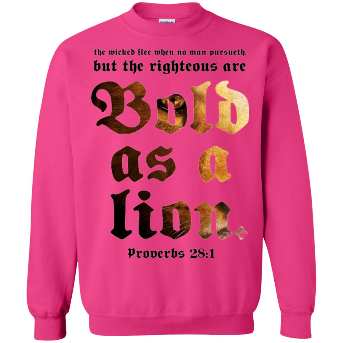 Christian T-shirt Bold As A Lion Heliconia