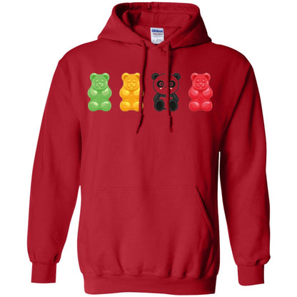 Bear Lover T-shirt Cute Panda Candy Bear Red
