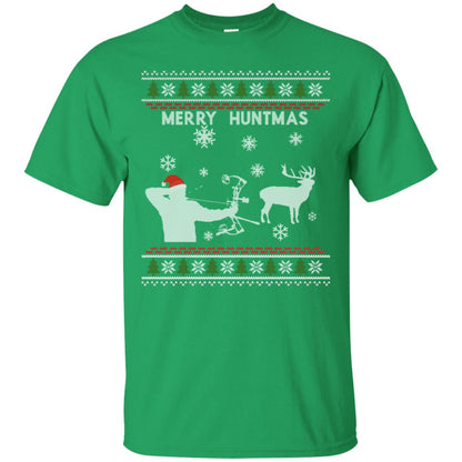 Hunting Christmas X-mas Gift Shirt For Mens Irish Green