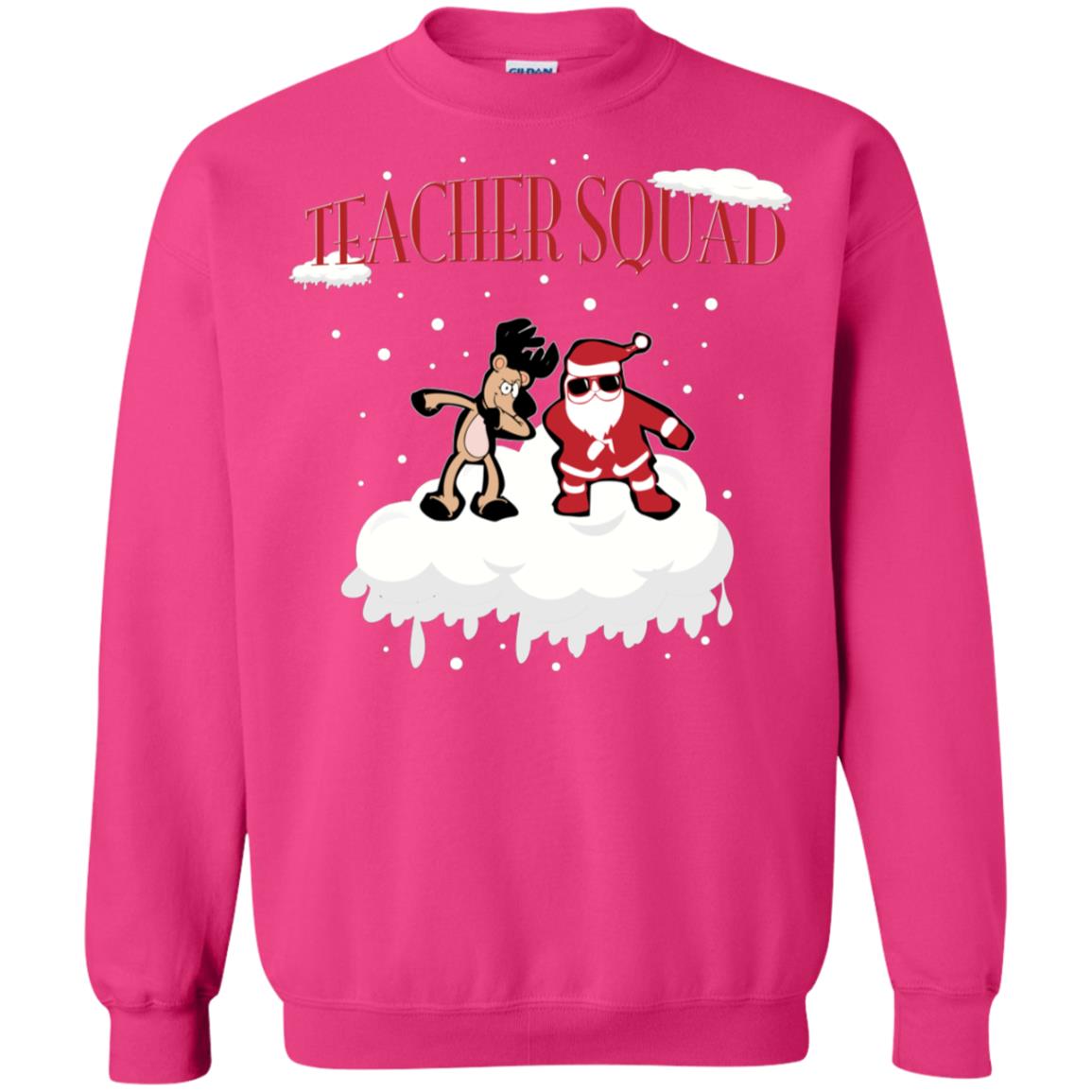 Teacher Squad Teaching X-mas Gift Shirt Heliconia