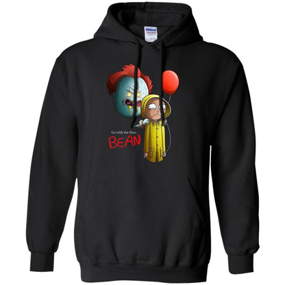 Go With The Flow It And Bean Horror Movie Shirt Black