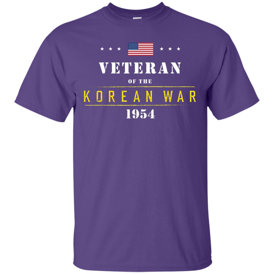 Veteran Of The Korean War 1954 T-shirt Purple