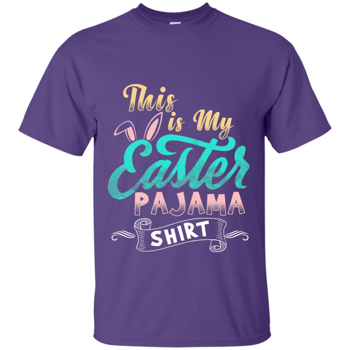Easter T-shirt This Is Easter Pajama Shirt Purple