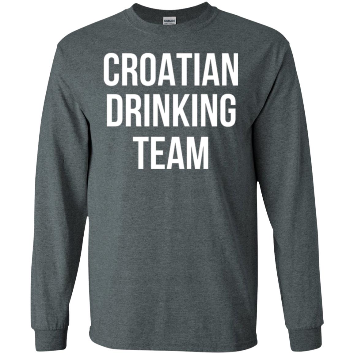 Croatian Drinking Team Drinking T-shirt Dark Heather