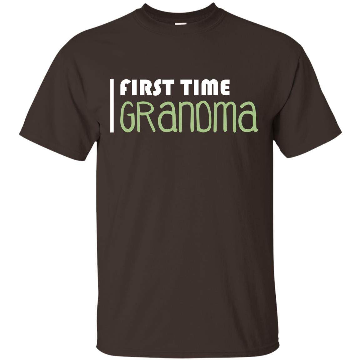 First Time Grandma Shirt Dark Chocolate