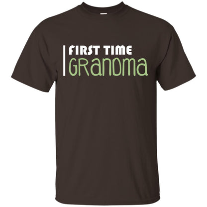 First Time Grandma Shirt Dark Chocolate