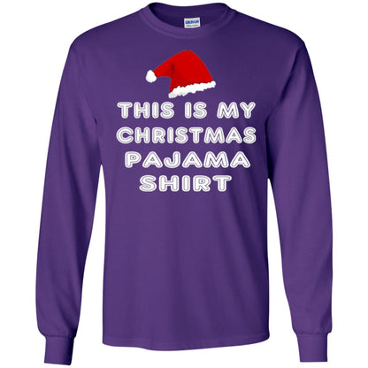 Christmas T-shirt This Is My Christmas Pajama Shirt Purple