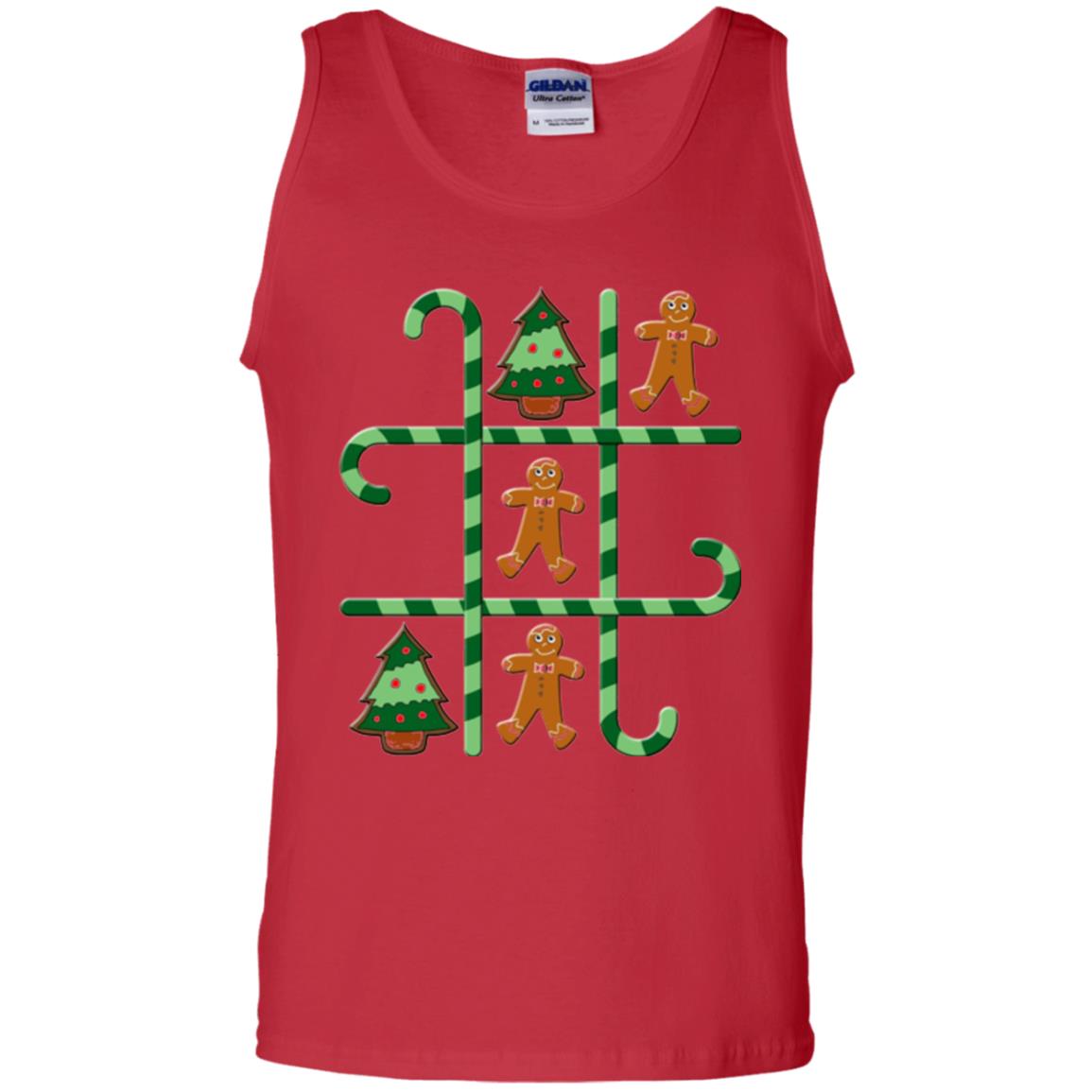 Christmas T-shirt Tic Tac Toe Board Game Red