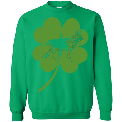 German Shepherd Saint Patrick_s Day T-shirt Irish Green