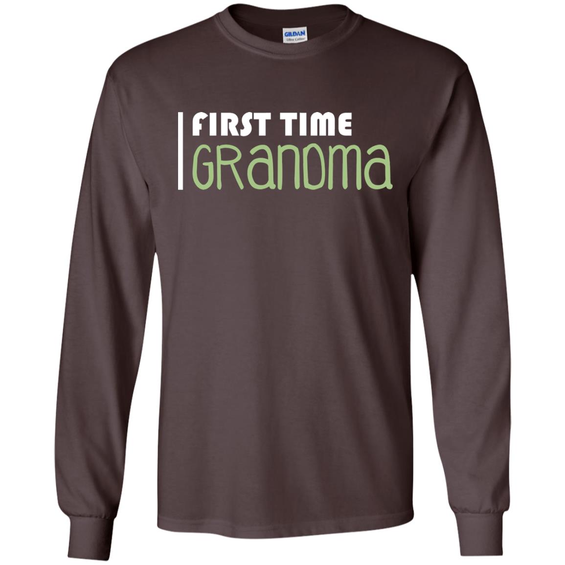 First Time Grandma Shirt Dark Chocolate