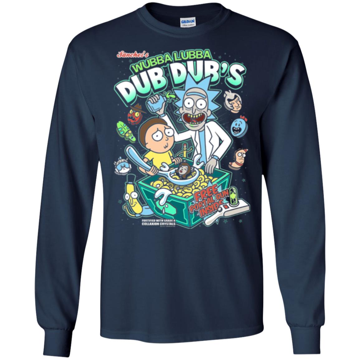 Movie T-shirt Wubba Luba Dub Dub_s Cereal Navy