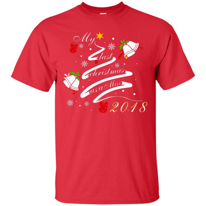 My Last Christmas As A Miss 2018 X-mas Shirt For Married Womens Red