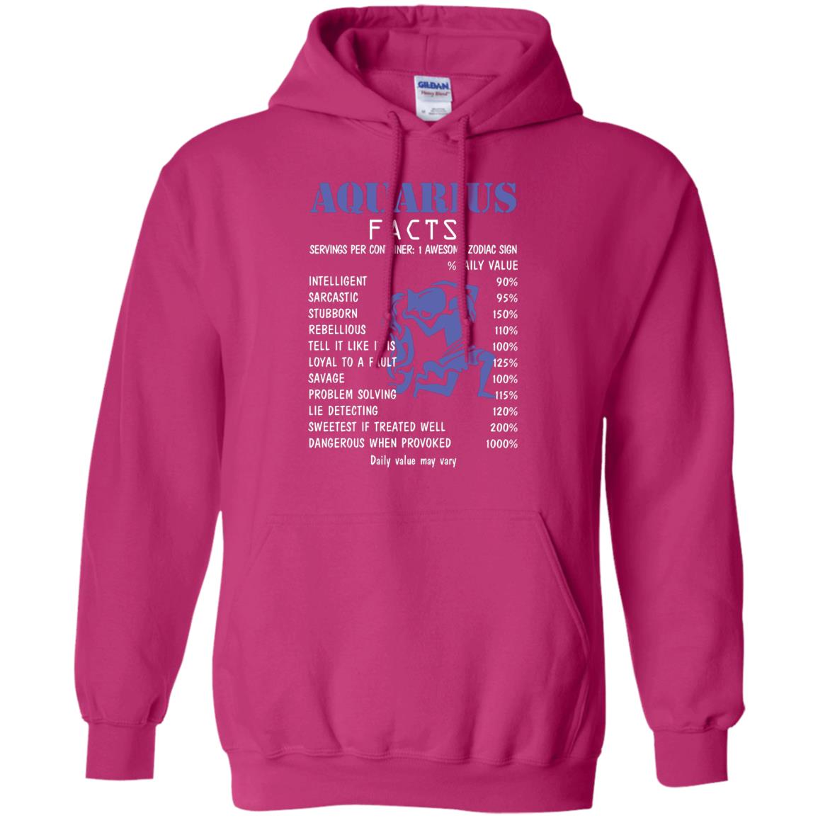 Aquarius Facts 1 Awesome Zodiac Sign Gift Shirt Fo Aquarius Horoscope Heliconia