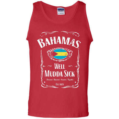 Well Mudda Sick Souvenir Vintage Bahamas Vacation T-shirt Red