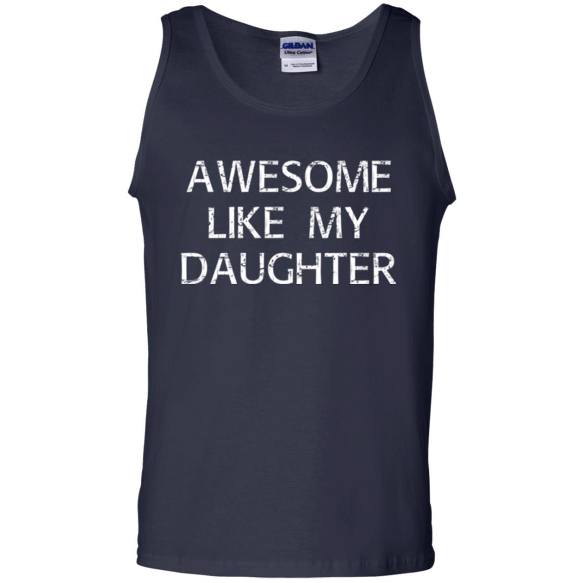 Parent T-shirt Awesome Like My Daughter Navy