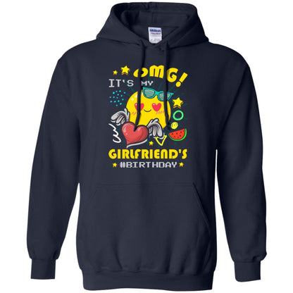 Boyfriend T-shirt Omg It's My Girlfriend's #birthday Navy