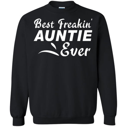 Aunt T-shirt Best Freakin' Auntie Ever Black