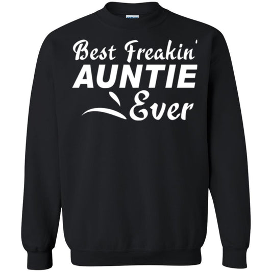Aunt T-shirt Best Freakin' Auntie Ever Black