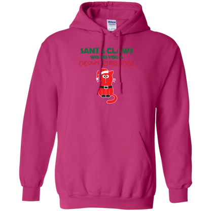 Christmas T-shirt Santa Claws Wishes You A Meowy Christmas Heliconia