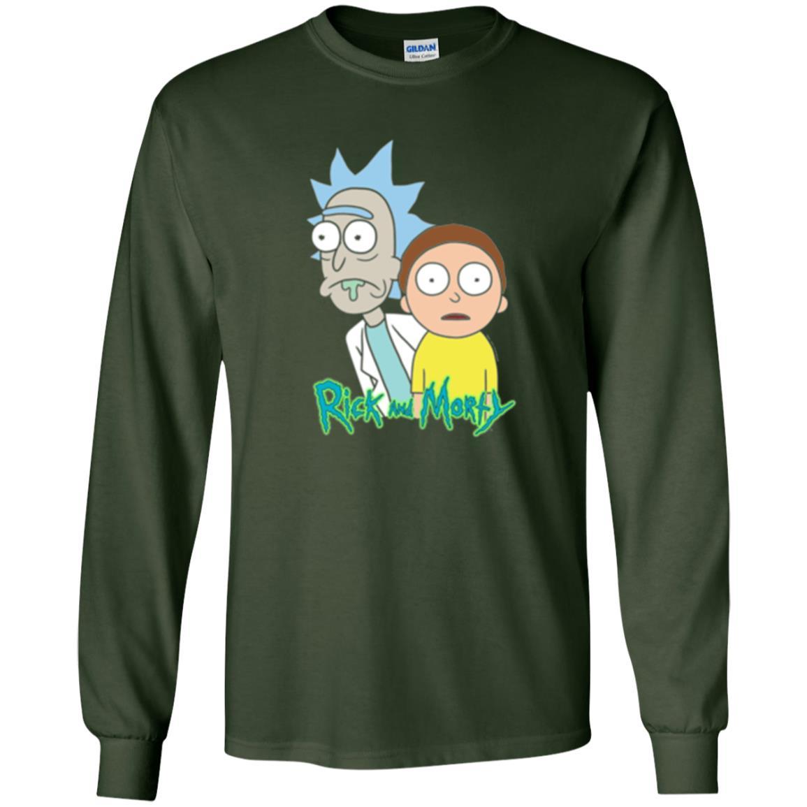 Film T-shirt Rick And Morty Stunned Forest Green