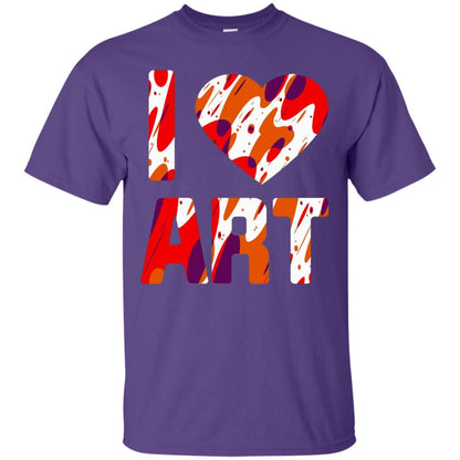 Artist T-shirt I Love Art Purple