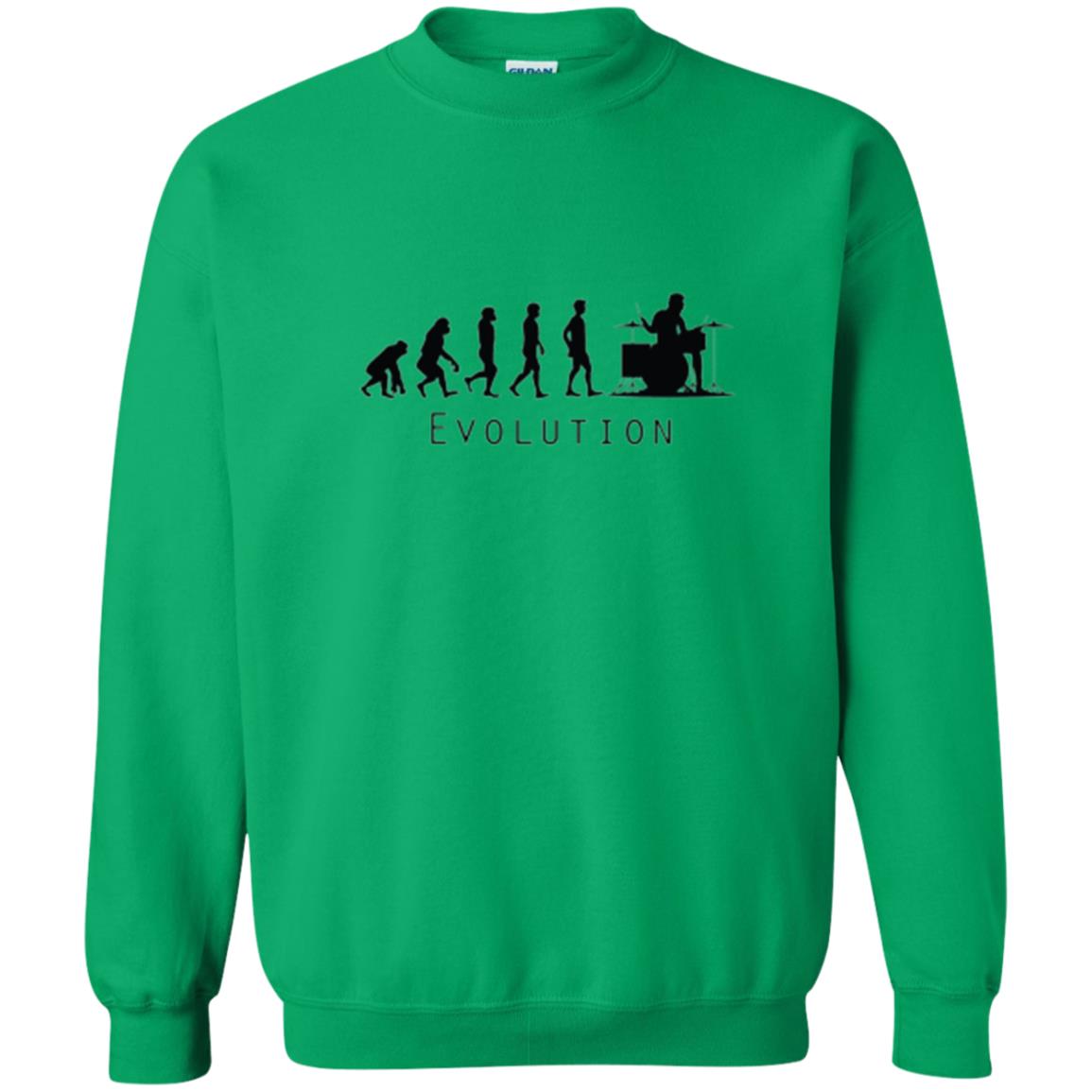 Drumming Lover T-shirt The Evolution Of The Drummer Irish Green