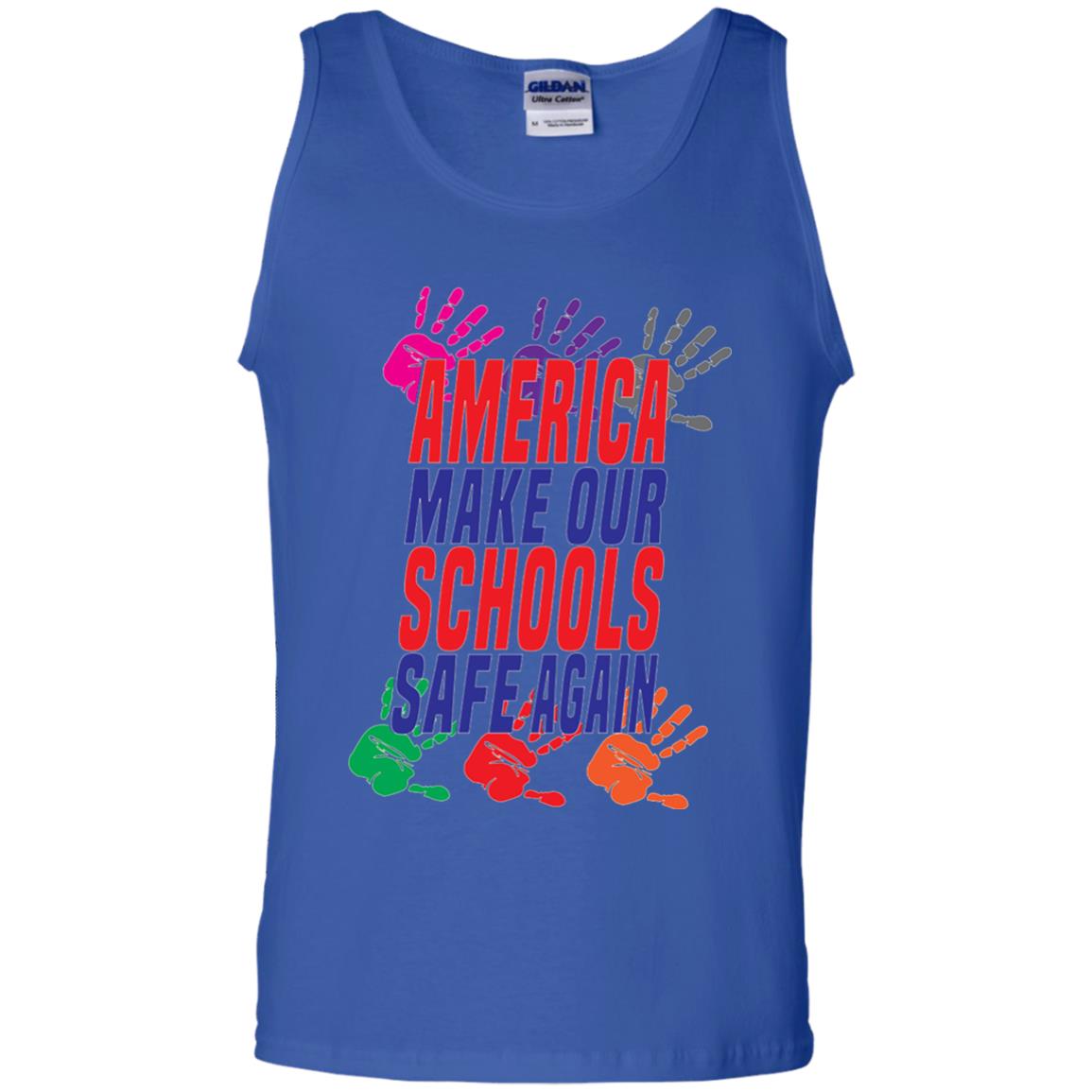 America Make Our Schools Safe Again Gu Control T-shirt Royal