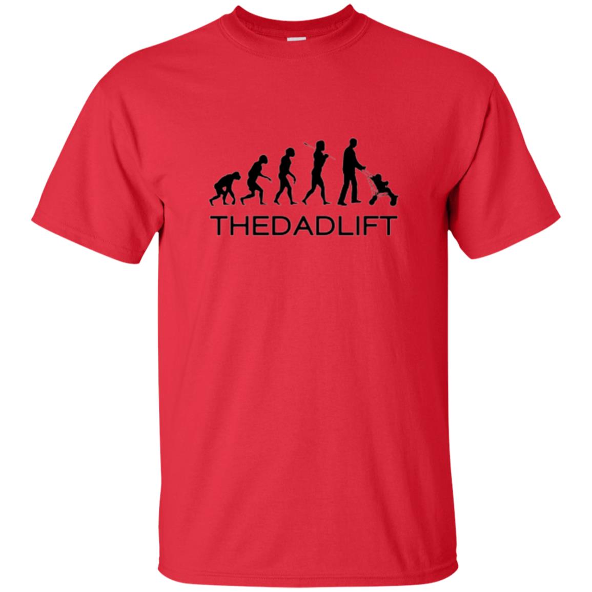 The Evolution Of Man T-shirt Thedadlift Red