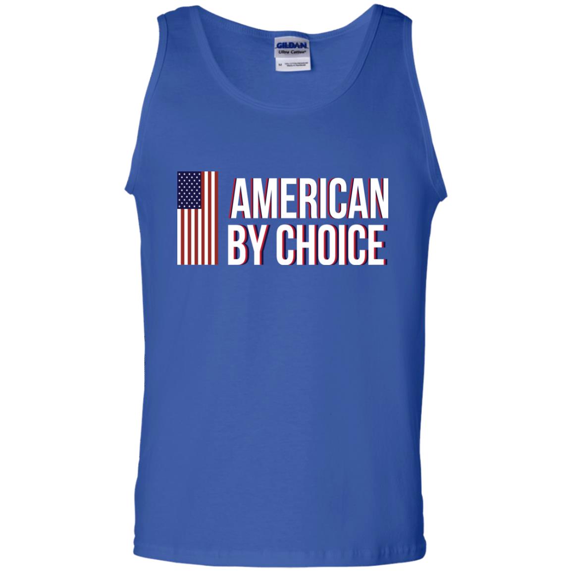 Flag Of American By Choice T-shirt Royal