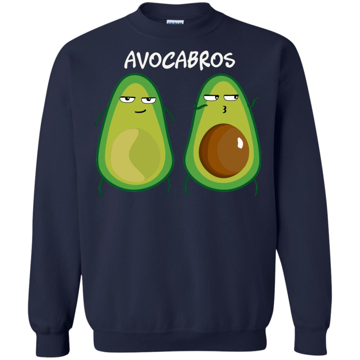 Funny Avocado T-shirt For Bros And Vegans Navy