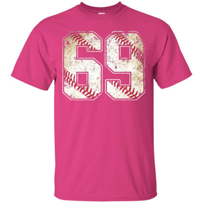 Baseball Player T-shirt Jersey Number 69 Retro Vintage