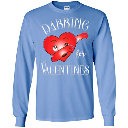 Valentines Day T-shirt Dabbing Heart T-shirt Carolina Blue