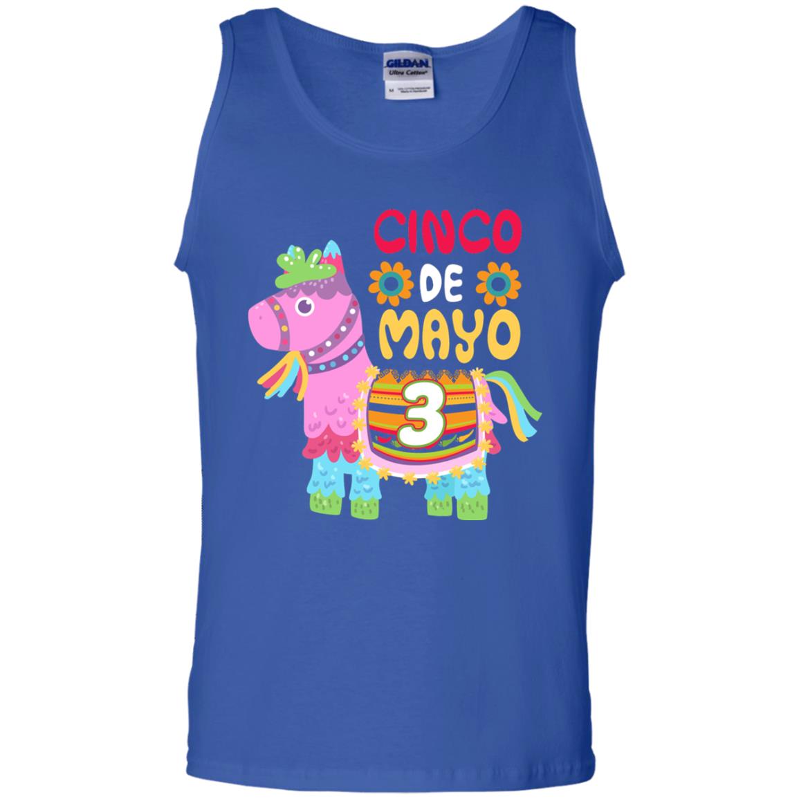 Cinco De Mayo Pinata Jockeys Horse Race 3rd Birthday T-shirt Royal