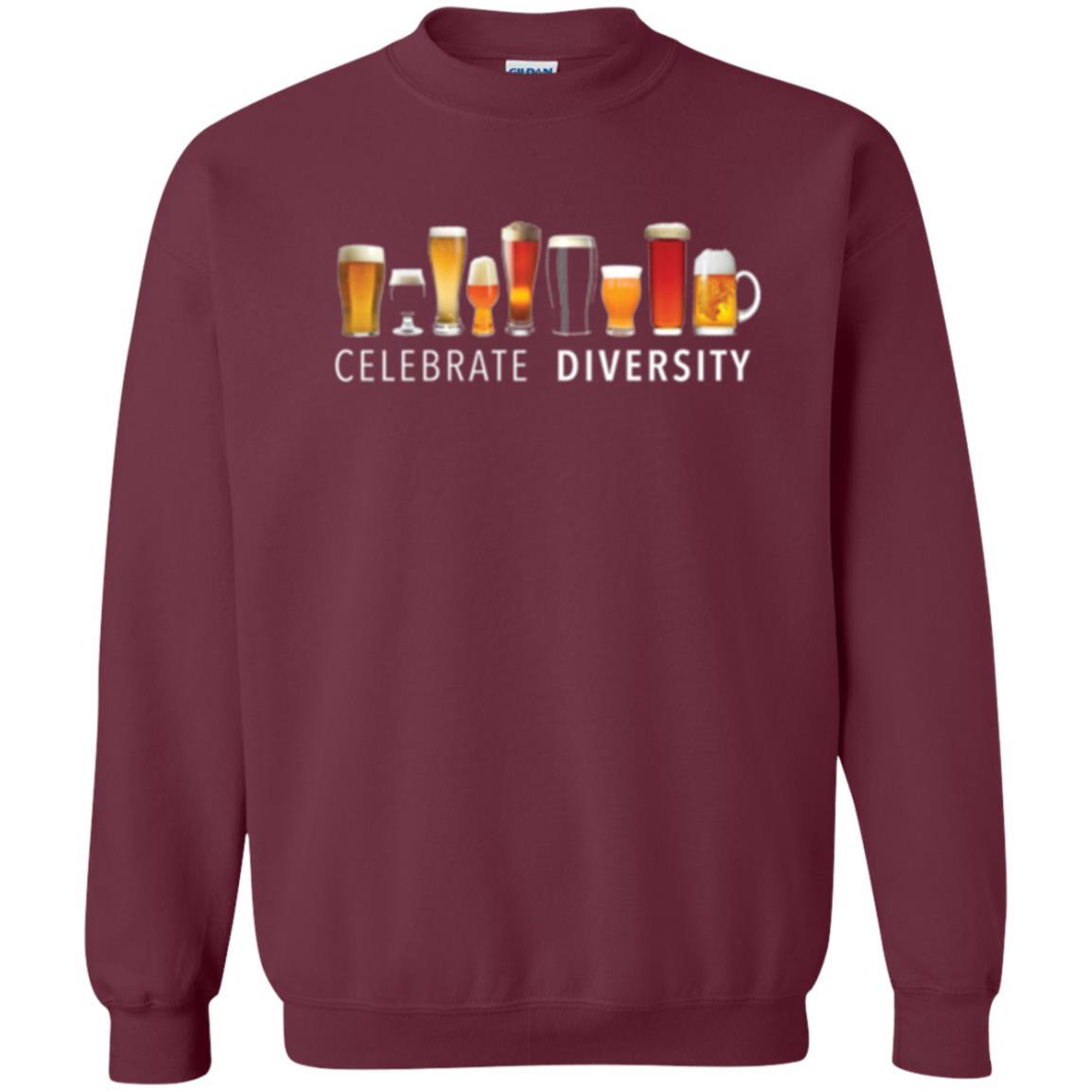 Beer Lover T-shirt Celebrate Diversity Maroon
