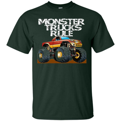 Monster Trucks Rule T-shirt Forest Green