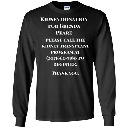 Kidney Donation For Brenda T-shirt Black