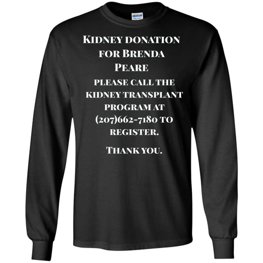 Kidney Donation For Brenda T-shirt Black