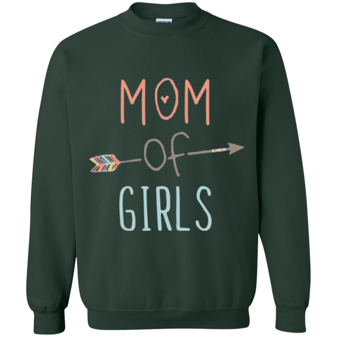 Mommy T-shirt Mom Of Girls Forest Green