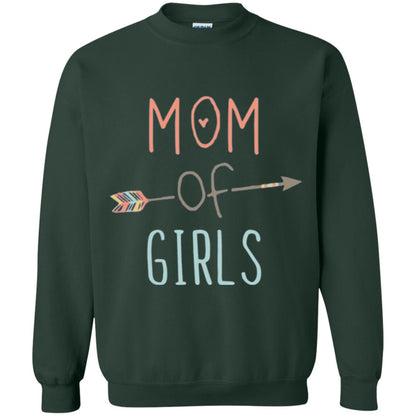 Mommy T-shirt Mom Of Girls Forest Green