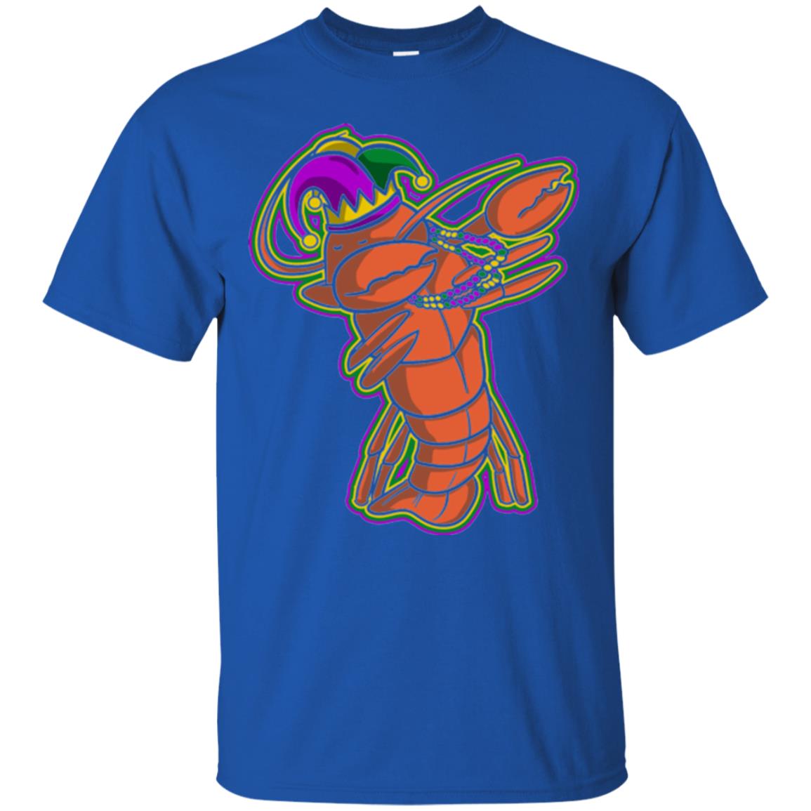 Dabbing Mardi Gras Crawfish T-shirt Mardi Gras Gift Shirt Royal